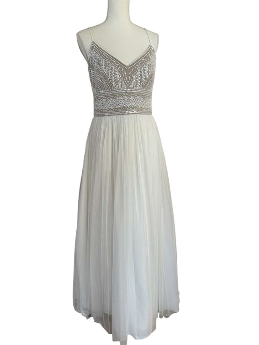 Adrianna Papell Beaded and Sequined Gown